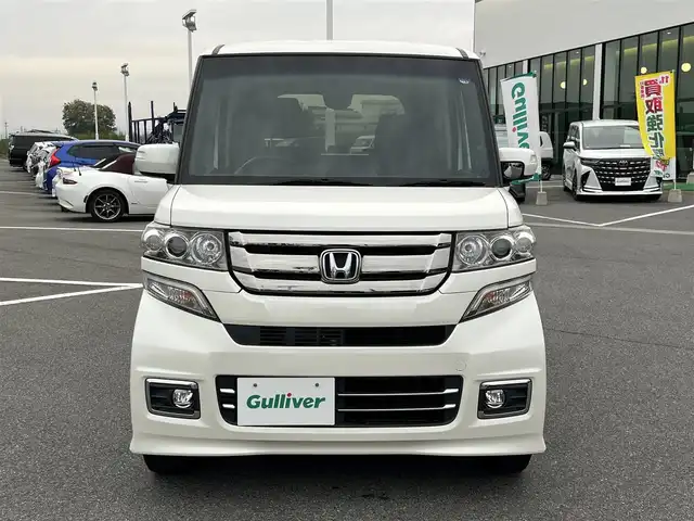 ホンダ Ｎ ＢＯＸ カスタム G ターボ Lパッケージ 奈良県 2016(平28)年 6.4万km プレミアムホワイトパールⅡ Panasonic9インチナビ（CN-F1D）/（フルセグ/BT/CD/DVD)/レーダークルーズコントロール/バックカメラ/パドルシフト/両側パワースライドドア/ハーフレザーシート/電動格納ミラー/オートライト/ETC/純正15インチAW/スペアキーX1