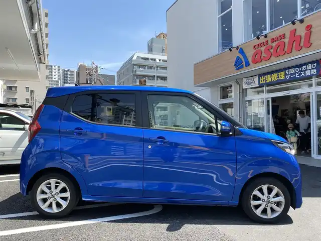 日産 デイズ X 広島県 2019(平31)年 3.2万km オーシャンブルーP 　　　　　○走行距離：31970km（入庫時）/純正ナビ/保証書＆取説あり/ETC/インテリジェントエマージェンシーブレーキ/車線逸脱サポート/SRSIエアバッグ/　（運転座席、助手席、サイド、カーテン）/ウィンカーミラー/オートライト/コーナーセンサー/全方位カメラ/　　　　　○タイヤ/・155/65   エペクッス/・R14ホイール/8本スポーク純正アルミホイール