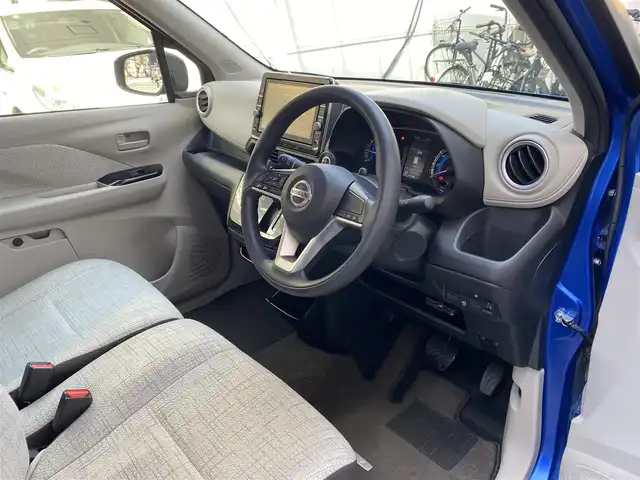 日産 デイズ X 広島県 2019(平31)年 3.2万km オーシャンブルーP 　　　　　○走行距離：31970km（入庫時）/純正ナビ/保証書＆取説あり/ETC/インテリジェントエマージェンシーブレーキ/車線逸脱サポート/SRSIエアバッグ/　（運転座席、助手席、サイド、カーテン）/ウィンカーミラー/オートライト/コーナーセンサー/全方位カメラ/　　　　　○タイヤ/・155/65   エペクッス/・R14ホイール/8本スポーク純正アルミホイール