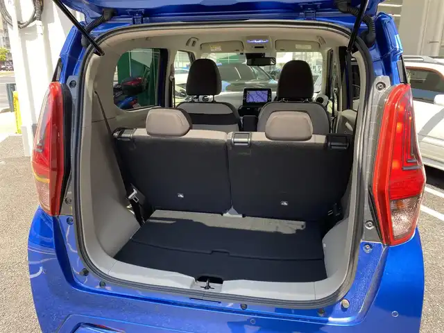 日産 デイズ X 広島県 2019(平31)年 3.2万km オーシャンブルーP 　　　　　○走行距離：31970km（入庫時）/純正ナビ/保証書＆取説あり/ETC/インテリジェントエマージェンシーブレーキ/車線逸脱サポート/SRSIエアバッグ/　（運転座席、助手席、サイド、カーテン）/ウィンカーミラー/オートライト/コーナーセンサー/全方位カメラ/　　　　　○タイヤ/・155/65   エペクッス/・R14ホイール/8本スポーク純正アルミホイール