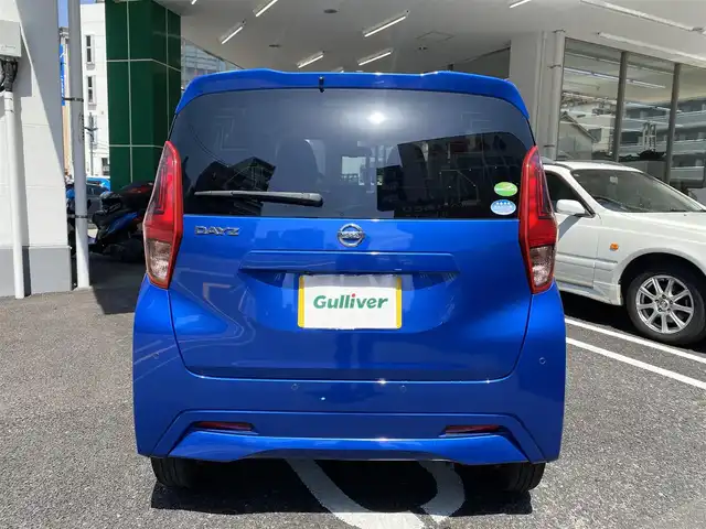 日産 デイズ X 広島県 2019(平31)年 3.2万km オーシャンブルーP 　　　　　○走行距離：31970km（入庫時）/純正ナビ/保証書＆取説あり/ETC/インテリジェントエマージェンシーブレーキ/車線逸脱サポート/SRSIエアバッグ/　（運転座席、助手席、サイド、カーテン）/ウィンカーミラー/オートライト/コーナーセンサー/全方位カメラ/　　　　　○タイヤ/・155/65   エペクッス/・R14ホイール/8本スポーク純正アルミホイール