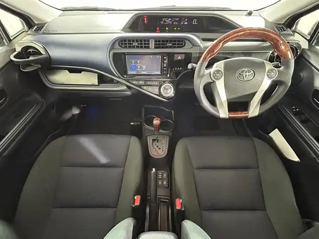 トヨタ アクア S 福島県 2014(平26)年 6.7万km コバルトブルーメタリック 純正7インチナビ/フルセグTV/Bluetooth/TRDエアロ/クルーズコントロール/横滑り防止装置/オートライト/HIDヘッドライト/フォグライト/ビルトインETC/運転席・助手席シートヒーター/社外16インチアルミホイール/純正フロアマット/ISOFIX対応シート/スマートキー/スペアキー×1/プッシュスタート/光軸調整ダイアル/電動格納ミラー