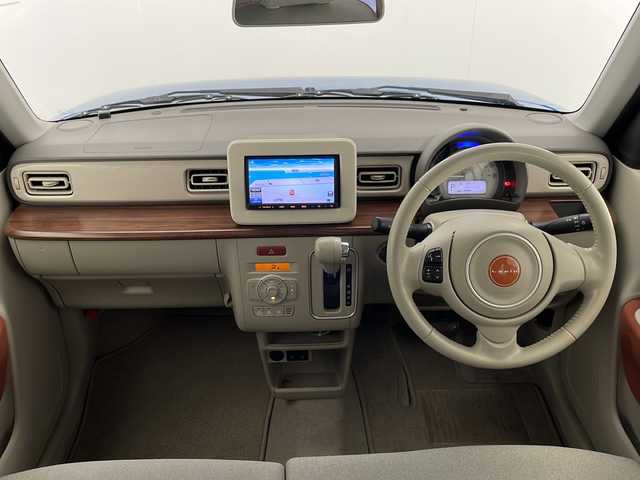 スズキ ラパン S セレクション 宮崎県 2018(平30)年 4.9万km ブリスクブルーメタリック/ホワイト2トーンルーフ レーダーブレーキサポート/純正7インチメモリナビ/ワンセグTV/シートヒーター/LEDヘッドライト/ETC/アイドリングストップ/プッシュスタート/純正フロアマット/スマートキー×2/保証書/取扱説明書