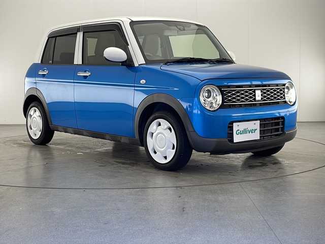 スズキ ラパン S セレクション 宮崎県 2018(平30)年 4.9万km ブリスクブルーメタリック/ホワイト2トーンルーフ レーダーブレーキサポート/純正7インチメモリナビ/ワンセグTV/シートヒーター/LEDヘッドライト/ETC/アイドリングストップ/プッシュスタート/純正フロアマット/スマートキー×2/保証書/取扱説明書