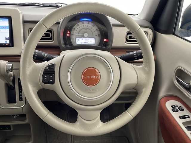 スズキ ラパン S セレクション 宮崎県 2018(平30)年 4.9万km ブリスクブルーメタリック/ホワイト2トーンルーフ レーダーブレーキサポート/純正7インチメモリナビ/ワンセグTV/シートヒーター/LEDヘッドライト/ETC/アイドリングストップ/プッシュスタート/純正フロアマット/スマートキー×2/保証書/取扱説明書