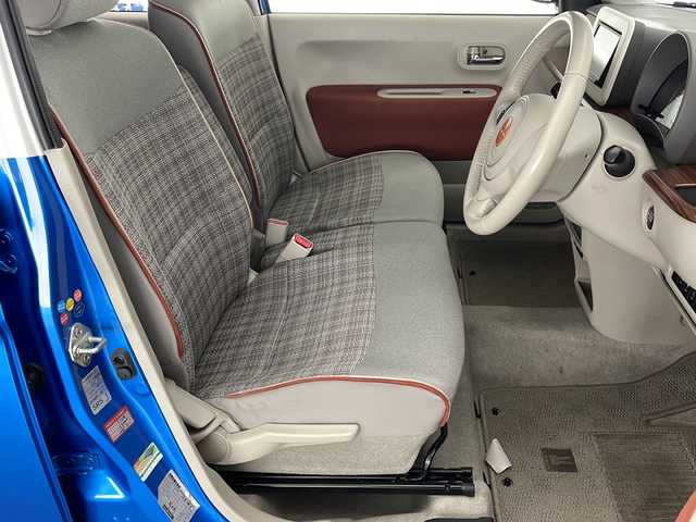 スズキ ラパン S セレクション 宮崎県 2018(平30)年 4.9万km ブリスクブルーメタリック/ホワイト2トーンルーフ レーダーブレーキサポート/純正7インチメモリナビ/ワンセグTV/シートヒーター/LEDヘッドライト/ETC/アイドリングストップ/プッシュスタート/純正フロアマット/スマートキー×2/保証書/取扱説明書