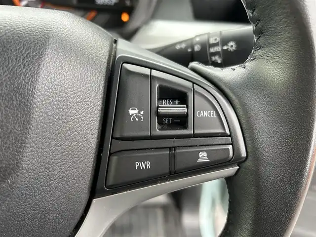 マツダ フレアワゴンタフスタイル ハイブリッドXS 富山県 2021(令3)年 5.9万km ベネチアンミストブルー 社外SDナビ(CN-RZ765W)/(AM/FM/CD/DVD/BT/USB)/フルセグTV/ルーフレール/レーダークルーズコントロール/レーンキープアシスト/衝突軽減システム/コーナーセンサー/オートマチックハイビーム/横滑り防止装置/盗難防止装置/前後ドライブレコーダー/両側パワースライドドア/シートヒーター　運転席＋助手席/ベンチシート/ルーフレール/LEDライト/フォグランプ/スマートキー×1/取扱説明書/保証書