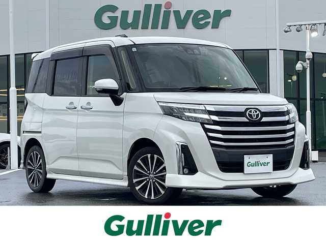 トヨタ ルーミー カスタムG－T 佐賀県 2021(令3)年 6.8万km パールホワイトⅢ ワンオーナー/純正SDナビゲーション/Bluetooth・CD・USB・フルセグ・AM・FM/前後ドライブレコーダー/ビルトインETC/両側パワースライドドア/AUTOHOLD/電子パーキング/リアカーテン/ISOFIX/ステアリングリモコン/純正15インチアルミホイール/純正LEDヘッドライト/純正フォグライト/純正フロアマット/純正ドアバイザー/Toyota sasety sence/・プリクラッシュセーフティ/・レーントレーシングアシスト/・レーダークルーズコントロール/・レーンディパーチャーアラート/・プロアクティブドライビングアシスト