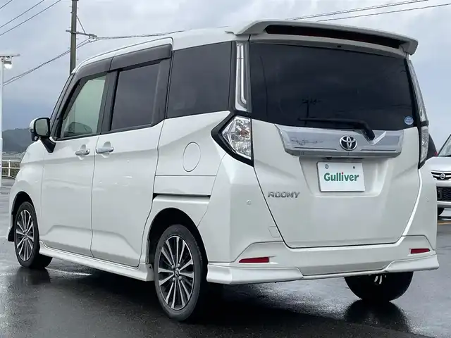 トヨタ ルーミー カスタムG－T 佐賀県 2021(令3)年 6.8万km パールホワイトⅢ ワンオーナー/純正SDナビゲーション/Bluetooth・CD・USB・フルセグ・AM・FM/前後ドライブレコーダー/ビルトインETC/両側パワースライドドア/AUTOHOLD/電子パーキング/リアカーテン/ISOFIX/ステアリングリモコン/純正15インチアルミホイール/純正LEDヘッドライト/純正フォグライト/純正フロアマット/純正ドアバイザー/Toyota sasety sence/・プリクラッシュセーフティ/・レーントレーシングアシスト/・レーダークルーズコントロール/・レーンディパーチャーアラート/・プロアクティブドライビングアシスト