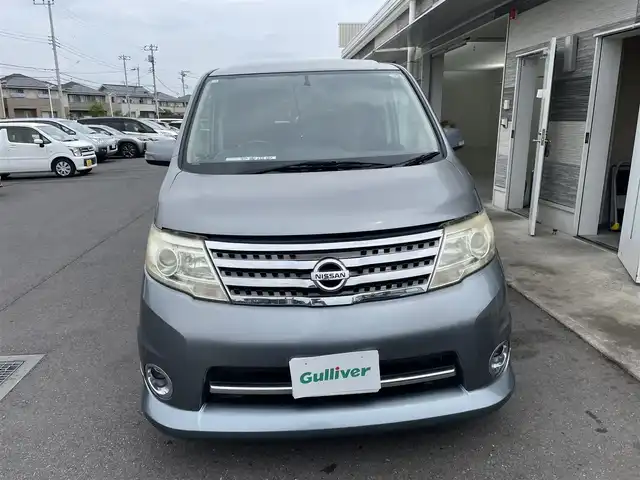 日産 セレナ ハイウェイスター 茨城県 2008(平20)年 11.6万km クールアイアン 純正ナビ/純正フリップダウンモニター/バックカメラ/フルセグ/両側電動スライドドア/ETC/純正16インチAW/スマートキー