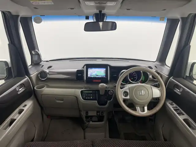 ホンダ Ｎ ＢＯＸ 2トーン SSパッケージ 岡山県 2014(平26)年 6.6万km 茶Ｍ シティブレーキアクティブシステム/社外メモリナビゲーションナビ/(CD/DVD/BT/USB/HDMI/フルセグTV)/バックモニター/ＥＴＣ　/両側パワースライドドア　/前席シートヒーター　/HIDオートヘッドライト/横滑り防止装置　/純正14AW/スマートキー/保証書/取扱説明書