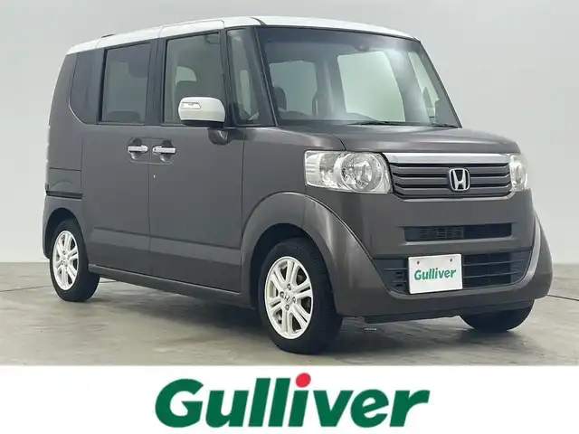 ホンダ Ｎ ＢＯＸ 2トーン SSパッケージ 岡山県 2014(平26)年 6.6万km 茶Ｍ シティブレーキアクティブシステム/社外メモリナビゲーションナビ/(CD/DVD/BT/USB/HDMI/フルセグTV)/バックモニター/ＥＴＣ　/両側パワースライドドア　/前席シートヒーター　/HIDオートヘッドライト/横滑り防止装置　/純正14AW/スマートキー/保証書/取扱説明書