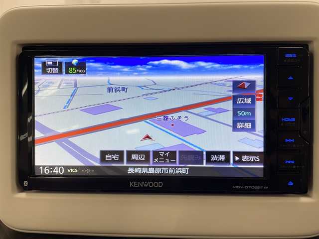 スズキ ラパン モード 長崎県 2020(令2)年 6.7万km フォーンベージュM 社外メモリナビ/（フルセグ/DVD/CD/BTA）/全方位カメラ装着車両（ナビ連動無し）/衝突軽減ブレーキ/レーンキープアシスト/横滑り防止装置/社外13インチアルミホイール/純正LEDヘッドライト/シートヒーター（D+N席）/ステアリングスイッチ/オートライト/スペアキー/保証書/取扱説明書