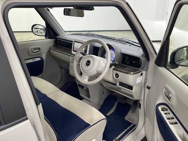 スズキ ラパン モード 長崎県 2020(令2)年 6.7万km フォーンベージュM 社外メモリナビ/（フルセグ/DVD/CD/BTA）/全方位カメラ装着車両（ナビ連動無し）/衝突軽減ブレーキ/レーンキープアシスト/横滑り防止装置/社外13インチアルミホイール/純正LEDヘッドライト/シートヒーター（D+N席）/ステアリングスイッチ/オートライト/スペアキー/保証書/取扱説明書