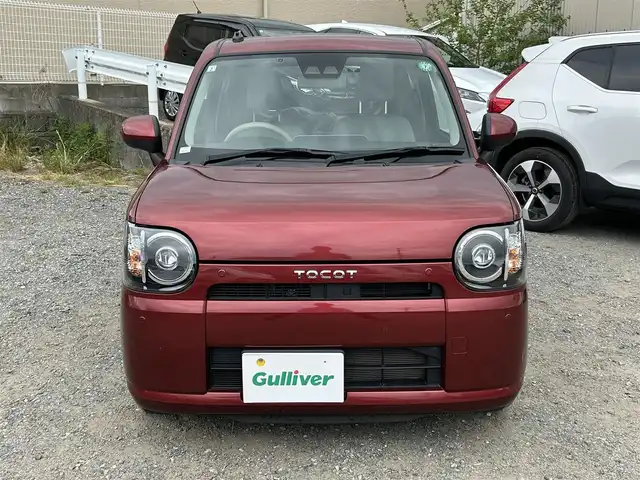 ダイハツ ミラ トコット X SA Ⅲ 福岡県 2019(平31)年 3.5万km ファイアークォーツレッドM 社外７型SDナビ(ワンセグTV/CD/BT)/バックモニター/スマートアシストIII/コーナーセンサー/ドラレコ/ETC/USBポート/純正LEDヘッドライト/純正フロアマット/プッシュスタート/スマートキー