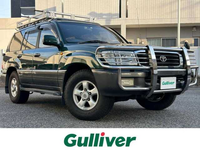 トヨタ ランドクルーザー VX－LTD 愛知県 1999(平11)年 18.2万km 緑 ワンオーナー/4WD/社外ナビ/純正オーディオプレーヤー(AM/CD)/クルーズコントロール/ETC/ドアバイザー/ルーフキャリア/取説/保証書/スペアキー