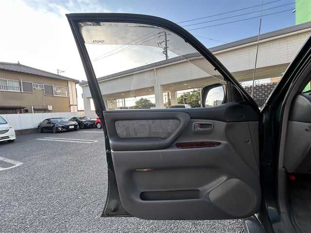 トヨタ ランドクルーザー VX－LTD 愛知県 1999(平11)年 18.2万km 緑 ワンオーナー/4WD/社外ナビ/純正オーディオプレーヤー(AM/CD)/クルーズコントロール/ETC/ドアバイザー/ルーフキャリア/取説/保証書/スペアキー