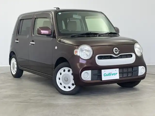 ダイハツ ミラ ココア X リミテッド 新潟県 2015(平27)年 6万km プラムブラウンクリスタルマイカ 純正ナビ　/バックカメラ　/地デジ　/電格ミラー　/アイドリングストップ　/スマートキー　/スペアキー　/純正フロアマット　/ヘッドライトレベライザー　/取扱説明書　/ABS　/USB・CD・DVD　