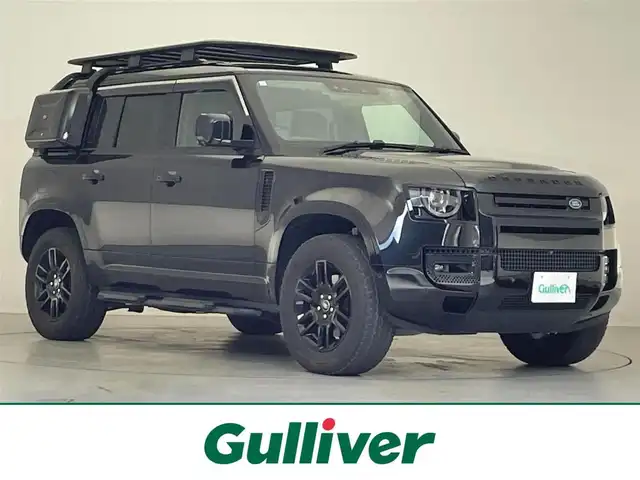 ランドローバー ランドローバー ディフェンダー 110SE 兵庫県 2021(令3)年 4.8万km 黒 /パノラマルーフ//サントリーニブラック//ブラックエクステリアパック//エアサスペンション//エクスペディションルーフラック//スペアホイールカバー//サイドマウントギヤキャリア//デプロイアルルーフラダー//フィックスドサイドステップ//Clear Sightインテリアルームミラー//MERIDIANサウンドシステム//純正ナビ//3Dサラウンドカメラ//ドライバーアシストパック//ブラインドスポットアシストパック//カーキ/エボニーレザーシート//ヒーター/クーラー//ステアリングヒーター//グッドイヤーオールテレーンタイヤWRANGLER//ACC//衝突回避//ドライバーコンディションモニター//エマージェンシーレーンキープ//パーキングエイド//R4/6年ディーラー点検記録簿
