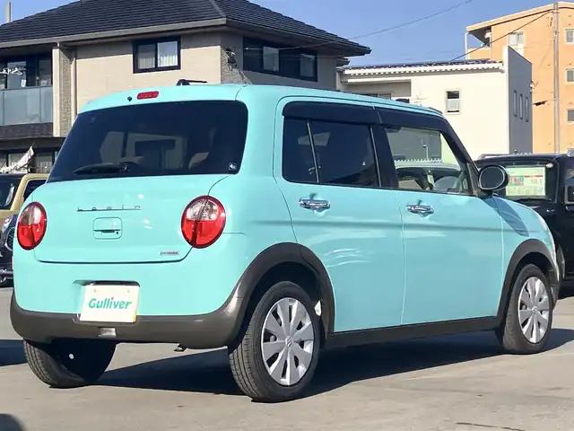 スズキ ラパン X 静岡県 2015(平27)年 3.9万km フレンチミントPM エンジンスタートボタン/パワーステアリング/パワーウィンドウ/アイドリングストップ/スマートキー/スペアキー1本/オートエアコン/ETC/SDナビ（CD/ワンセグ）/ドライブレコーダー前後/ベンチシート/布シート/D席シートヒーター/ABS/横滑り防止装置/オートライト/キセノン/Wエアバッグ/衝突軽減システム