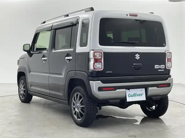 スズキ ハスラー Jスタイル 福井県 2022(令4)年 2.9万km ブルーイッシュブラックパール ４WD/ルーフレール/社外ディスプレイオーディオ/【AM/FM/Bluetooth/USB】/バックカメラ/ETC/シートヒーター（運転席/助手席）/プッシュスタート/スマートキー/オートライト/LEDヘッドライド/フォグランプ/純正フロアマット