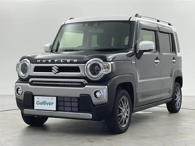 スズキ ハスラー Jスタイル 福井県 2022(令4)年 2.9万km ブルーイッシュブラックパール ４WD/ルーフレール/社外ディスプレイオーディオ/【AM/FM/Bluetooth/USB】/バックカメラ/ETC/シートヒーター（運転席/助手席）/プッシュスタート/スマートキー/オートライト/LEDヘッドライド/フォグランプ/純正フロアマット