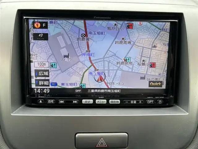 スズキ ワゴンＲ FX 三重県 2012(平24)年 11.4万km ブルーイッシュブラックパール3 登録時113/819km/・社外ナビ/ＦＭ／ＡＭ／ＣＤ／フルセグＴＶ/ＥＴＣ/禁煙車/ベンチシート/電格ミラー/純正フロアマット/Ｗエアバッグ