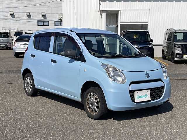 スズキ アルト F 新潟県 2014(平26)年 8万km エアブルーメタリック 4WD/社外メモリナビ/CD/DVD/BT/フルセグテレビ/リモコンキー /LEDヘッドライト/社外13インチアルミホイール