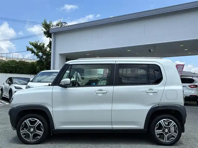 マツダ フレア クロスオーバー XS 熊本県 2014(平26)年 5.8万km ホワイトパール ワンオーナー/社外ナビ/【ワンセグ/CD/DVD/Bluetooth/ラジオ】/衝突被害軽減システム/アイドリングストップ/運転席シートヒーター/純正15インチAW/ドライブレコーダー（DRV-230）/ルーフレール/横滑り防止機能/オートライト/純正フロアマット/革巻きステアリング/保証書/取扱説明書