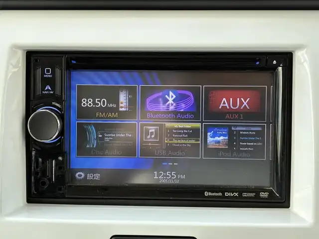 マツダ フレア クロスオーバー XS 熊本県 2014(平26)年 5.8万km ホワイトパール ワンオーナー/社外ナビ/【ワンセグ/CD/DVD/Bluetooth/ラジオ】/衝突被害軽減システム/アイドリングストップ/運転席シートヒーター/純正15インチAW/ドライブレコーダー（DRV-230）/ルーフレール/横滑り防止機能/オートライト/純正フロアマット/革巻きステアリング/保証書/取扱説明書