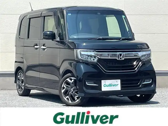 ホンダ Ｎ ＢＯＸ カスタム G L ターボ ホンダセンシング 茨城県 2018(平30)年 5.5万km クリスタルブラックパール 純正ナビ/Bluetooth/バックカメラ/フルセグTV/ホンダセンシング/両側パワスラ/ドライブレコーダー/オートライト/横滑り防止装置/純正LEDヘッドライト/純正AW/純正フロアマット/ETC