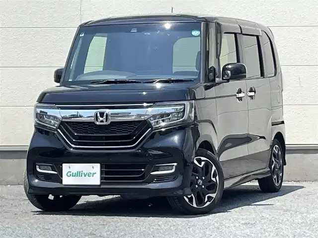 ホンダ Ｎ ＢＯＸ カスタム G L ターボ ホンダセンシング 茨城県 2018(平30)年 5.5万km クリスタルブラックパール 純正ナビ/Bluetooth/バックカメラ/フルセグTV/ホンダセンシング/両側パワスラ/ドライブレコーダー/オートライト/横滑り防止装置/純正LEDヘッドライト/純正AW/純正フロアマット/ETC