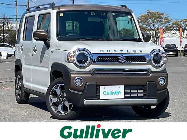 スズキ ハスラー Jスタイル Ⅱ 道央・札幌 2023(令5)年 0.6万km ピュアホワイトパール/ウッディブラウン2トーンルーフ ４WD/ワンオーナー/社外ディスプレイオーディオ/（FH-8500DVS) /AM/FM/CD/DVD/BT/デュアルカメラブレーキサポート/横滑り防止装置/レーダークルーズコントロール/ヒルディセントコントロール/グリップコントロール/レーンキープアシスト/リヤパーキングセンサー/バックカメラ/ビルトインETC/ドライブレコーダー/アイドリングストップ/SNOWMODE/前席シートヒーター/革巻きステアリング/ステアリングリモコン/プッシュスタート/スマートキー/LEDヘッドライト/オートライト/オートハイビーム/フォグランプ/電動格納ミラー/ヒーテッドドアミラー/ウィンカーミラー/フロアマット/社外AW付冬タイヤ積込/165/60/R15/2023年/山8mm