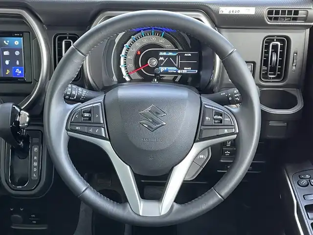 スズキ ハスラー Jスタイル Ⅱ 道央・札幌 2023(令5)年 0.6万km ピュアホワイトパール/ウッディブラウン2トーンルーフ ４WD/ワンオーナー/社外ディスプレイオーディオ/（FH-8500DVS) /AM/FM/CD/DVD/BT/デュアルカメラブレーキサポート/横滑り防止装置/レーダークルーズコントロール/ヒルディセントコントロール/グリップコントロール/レーンキープアシスト/リヤパーキングセンサー/バックカメラ/ビルトインETC/ドライブレコーダー/アイドリングストップ/SNOWMODE/前席シートヒーター/革巻きステアリング/ステアリングリモコン/プッシュスタート/スマートキー/LEDヘッドライト/オートライト/オートハイビーム/フォグランプ/電動格納ミラー/ヒーテッドドアミラー/ウィンカーミラー/フロアマット/社外AW付冬タイヤ積込/165/60/R15/2023年/山8mm