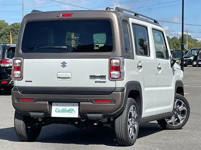 スズキ ハスラー Jスタイル Ⅱ 道央・札幌 2023(令5)年 0.6万km ピュアホワイトパール/ウッディブラウン2トーンルーフ ４WD/ワンオーナー/社外ディスプレイオーディオ/（FH-8500DVS) /AM/FM/CD/DVD/BT/デュアルカメラブレーキサポート/横滑り防止装置/レーダークルーズコントロール/ヒルディセントコントロール/グリップコントロール/レーンキープアシスト/リヤパーキングセンサー/バックカメラ/ビルトインETC/ドライブレコーダー/アイドリングストップ/SNOWMODE/前席シートヒーター/革巻きステアリング/ステアリングリモコン/プッシュスタート/スマートキー/LEDヘッドライト/オートライト/オートハイビーム/フォグランプ/電動格納ミラー/ヒーテッドドアミラー/ウィンカーミラー/フロアマット/社外AW付冬タイヤ積込/165/60/R15/2023年/山8mm