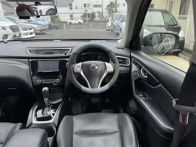 日産 エクストレイル 20X 静岡県 2014(平26)年 9.7万km チタニウムカーキ 4WD/社外HDDナビ（CN-HW860D)/フルセグTV/バックカメラ/ETC/ドライブレコーダー（ZDR016)/4WDモードスイッチ/ヒルディセントコントロール/前席シートヒーター/電動格納ミラー/フロアマット/ウィンカーミラー/フォグランプ/純正17インチAW/スマートキー（スペア有り）/プッシュスタート/取説