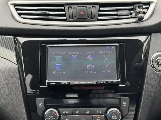 日産 エクストレイル 20X 静岡県 2014(平26)年 9.7万km チタニウムカーキ 4WD/社外HDDナビ（CN-HW860D)/フルセグTV/バックカメラ/ETC/ドライブレコーダー（ZDR016)/4WDモードスイッチ/ヒルディセントコントロール/前席シートヒーター/電動格納ミラー/フロアマット/ウィンカーミラー/フォグランプ/純正17インチAW/スマートキー（スペア有り）/プッシュスタート/取説
