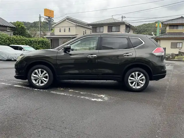 日産 エクストレイル 20X 静岡県 2014(平26)年 9.7万km チタニウムカーキ 4WD/社外HDDナビ（CN-HW860D)/フルセグTV/バックカメラ/ETC/ドライブレコーダー（ZDR016)/4WDモードスイッチ/ヒルディセントコントロール/前席シートヒーター/電動格納ミラー/フロアマット/ウィンカーミラー/フォグランプ/純正17インチAW/スマートキー（スペア有り）/プッシュスタート/取説