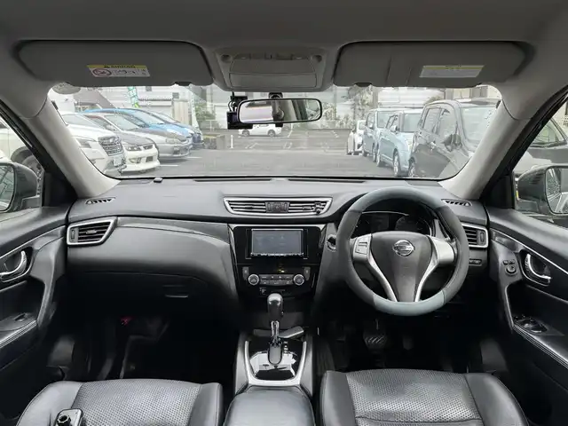 日産 エクストレイル 20X 静岡県 2014(平26)年 9.7万km チタニウムカーキ 4WD/社外HDDナビ（CN-HW860D)/フルセグTV/バックカメラ/ETC/ドライブレコーダー（ZDR016)/4WDモードスイッチ/ヒルディセントコントロール/前席シートヒーター/電動格納ミラー/フロアマット/ウィンカーミラー/フォグランプ/純正17インチAW/スマートキー（スペア有り）/プッシュスタート/取説