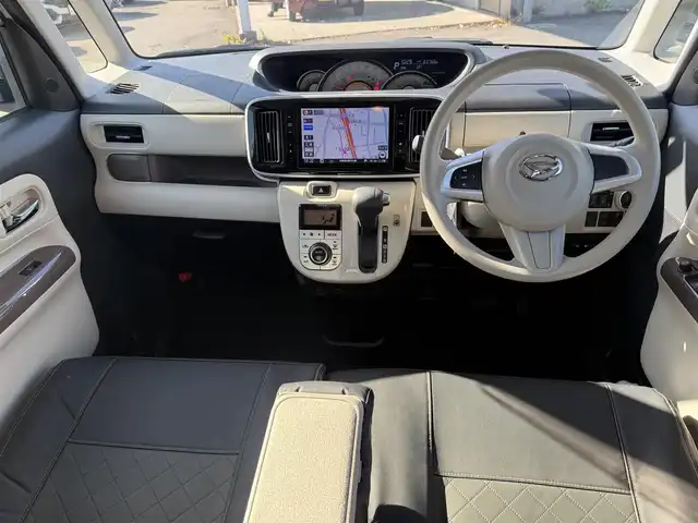 ダイハツ ムーヴ キャンバス G メイクアップ SA Ⅲ 兵庫県 2017(平29)年 6.4万km スムースグレーマイカメタリック/ブラックマイカメタリック 2トーン 純正8インチナビ/パノラマモニター/フルセグTV/純正ドラレコ/ETC/両側パワースライドドア/LEDヘッドライト/フォグ/オートライト/オートハイビーム/誤発進抑制御機能/コーナーセンサー（F/R）/プッシュスタート＆スマートキー2個