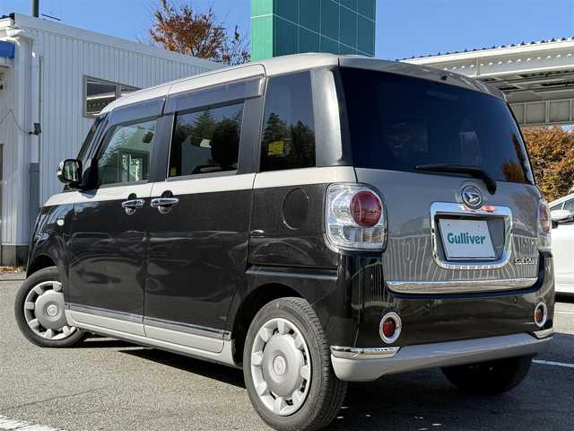 ダイハツ ムーヴ キャンバス G メイクアップ SA Ⅲ 兵庫県 2017(平29)年 6.4万km スムースグレーマイカメタリック/ブラックマイカメタリック 2トーン 純正8インチナビ/パノラマモニター/フルセグTV/純正ドラレコ/ETC/両側パワースライドドア/LEDヘッドライト/フォグ/オートライト/オートハイビーム/誤発進抑制御機能/コーナーセンサー（F/R）/プッシュスタート＆スマートキー2個