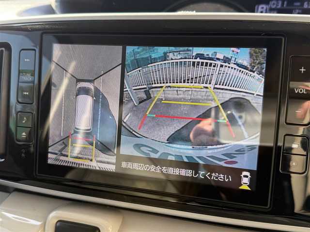 ダイハツ ムーヴ キャンバス G メイクアップ SA Ⅲ 兵庫県 2017(平29)年 6.4万km スムースグレーマイカメタリック/ブラックマイカメタリック 2トーン 純正8インチナビ/パノラマモニター/フルセグTV/純正ドラレコ/ETC/両側パワースライドドア/LEDヘッドライト/フォグ/オートライト/オートハイビーム/誤発進抑制御機能/コーナーセンサー（F/R）/プッシュスタート＆スマートキー2個