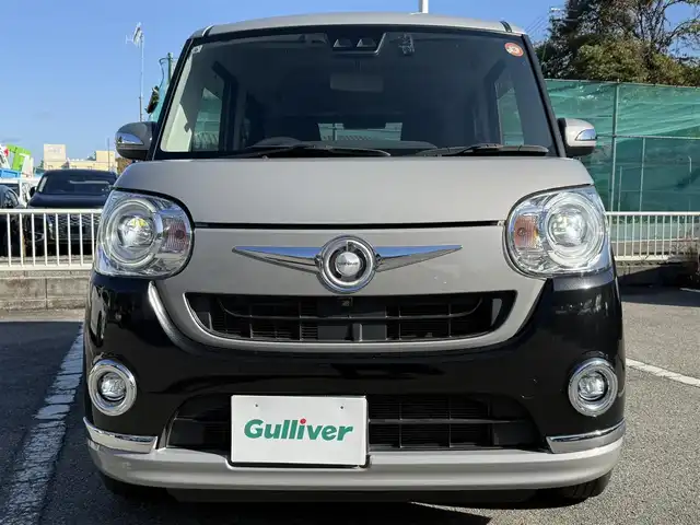 ダイハツ ムーヴ キャンバス G メイクアップ SA Ⅲ 兵庫県 2017(平29)年 6.4万km スムースグレーマイカメタリック/ブラックマイカメタリック 2トーン 純正8インチナビ/パノラマモニター/フルセグTV/純正ドラレコ/ETC/両側パワースライドドア/LEDヘッドライト/フォグ/オートライト/オートハイビーム/誤発進抑制御機能/コーナーセンサー（F/R）/プッシュスタート＆スマートキー2個