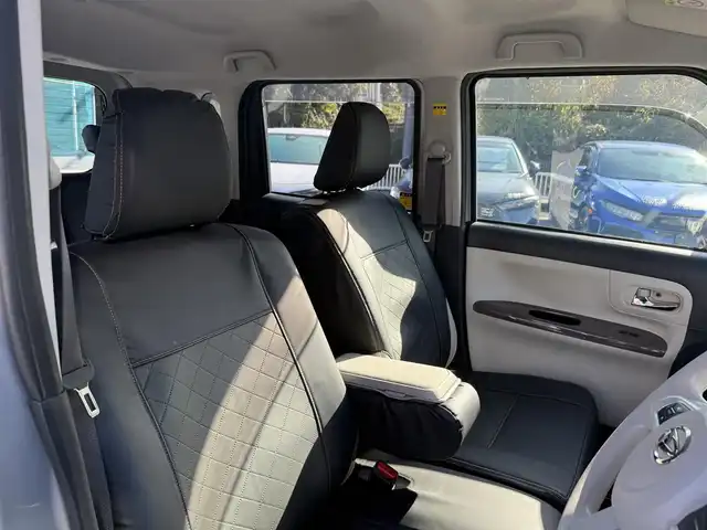 ダイハツ ムーヴ キャンバス G メイクアップ SA Ⅲ 兵庫県 2017(平29)年 6.4万km スムースグレーマイカメタリック/ブラックマイカメタリック 2トーン 純正8インチナビ/パノラマモニター/フルセグTV/純正ドラレコ/ETC/両側パワースライドドア/LEDヘッドライト/フォグ/オートライト/オートハイビーム/誤発進抑制御機能/コーナーセンサー（F/R）/プッシュスタート＆スマートキー2個