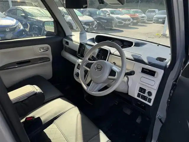 ダイハツ ムーヴ キャンバス G メイクアップ SA Ⅲ 兵庫県 2017(平29)年 6.4万km スムースグレーマイカメタリック/ブラックマイカメタリック 2トーン 純正8インチナビ/パノラマモニター/フルセグTV/純正ドラレコ/ETC/両側パワースライドドア/LEDヘッドライト/フォグ/オートライト/オートハイビーム/誤発進抑制御機能/コーナーセンサー（F/R）/プッシュスタート＆スマートキー2個