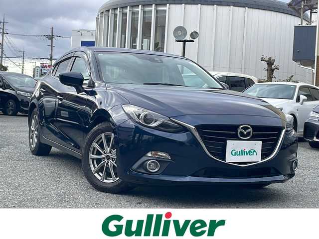 マツダ アクセラ スポーツ 15S 大阪府 2014(平26)年 6.4万km ディープクリスタルブルーマイカ 純正ナビ/BTオーディオ/フルセグテレビ/CD/DVD/バックカメラ/ETC/革巻きステアリング/純正AW（サマータイヤ）4本/純正フロアマット/ドアバイザー/オートライト/フォグランプ/クルーズコントロール/アイドリングストップ/スペアキー