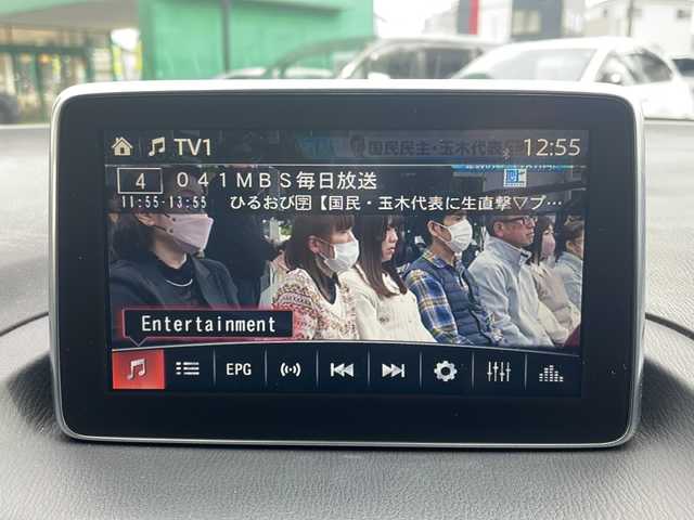 マツダ アクセラ スポーツ 15S 大阪府 2014(平26)年 6.4万km ディープクリスタルブルーマイカ 純正ナビ/BTオーディオ/フルセグテレビ/CD/DVD/バックカメラ/ETC/革巻きステアリング/純正AW（サマータイヤ）4本/純正フロアマット/ドアバイザー/オートライト/フォグランプ/クルーズコントロール/アイドリングストップ/スペアキー