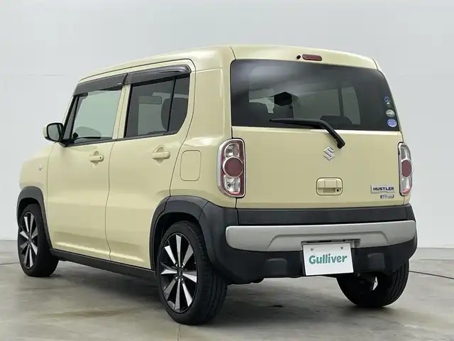 スズキ ハスラー G 岡山県 2016(平28)年 4.9万km シフォンアイボリーM メモリナビ（MDV-D503）/（CD/DVD/BT/フルセグ/USB)/シートヒーター（運転席/助手席）/スズキセーフティ/社外ツイーター/横滑り防止/１６インチＡＷ/プッシュスタート/アイドリングストップ/禁煙車/純正フロアマット/スマートキー×1