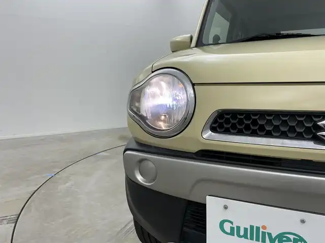 スズキ ハスラー G 岡山県 2016(平28)年 4.9万km シフォンアイボリーM メモリナビ（MDV-D503）/（CD/DVD/BT/フルセグ/USB)/シートヒーター（運転席/助手席）/スズキセーフティ/社外ツイーター/横滑り防止/１６インチＡＷ/プッシュスタート/アイドリングストップ/禁煙車/純正フロアマット/スマートキー×1