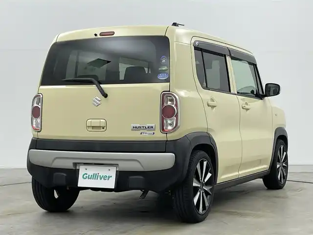 スズキ ハスラー G 岡山県 2016(平28)年 4.9万km シフォンアイボリーM メモリナビ（MDV-D503）/（CD/DVD/BT/フルセグ/USB)/シートヒーター（運転席/助手席）/スズキセーフティ/社外ツイーター/横滑り防止/１６インチＡＷ/プッシュスタート/アイドリングストップ/禁煙車/純正フロアマット/スマートキー×1